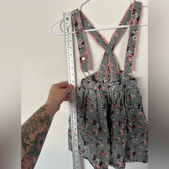 Deux Par Deux Floral Overal Skirt Size 4 - Picture 2 of 5